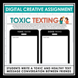 Nonfiction Reading Comprehension Digital Article & Activities Toxic Friendships