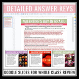 Valentine's Day Around the World Reading Comprehension - Digital Assignments
