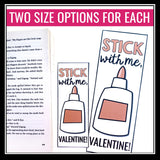 Valentine's Day Bookmarks - Funny Puns Student Gift for Valentine's Day