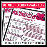 Valentine's Day Figurative Language in Love Songs - Music Lyrics Assignments