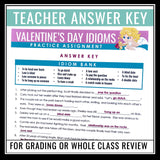 Valentine's Day Idioms Presentation and Assignment - Love Expressions Activity