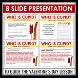 Valentine’s Day Reading Comprehension Article & Assignment - Cupid Mythology