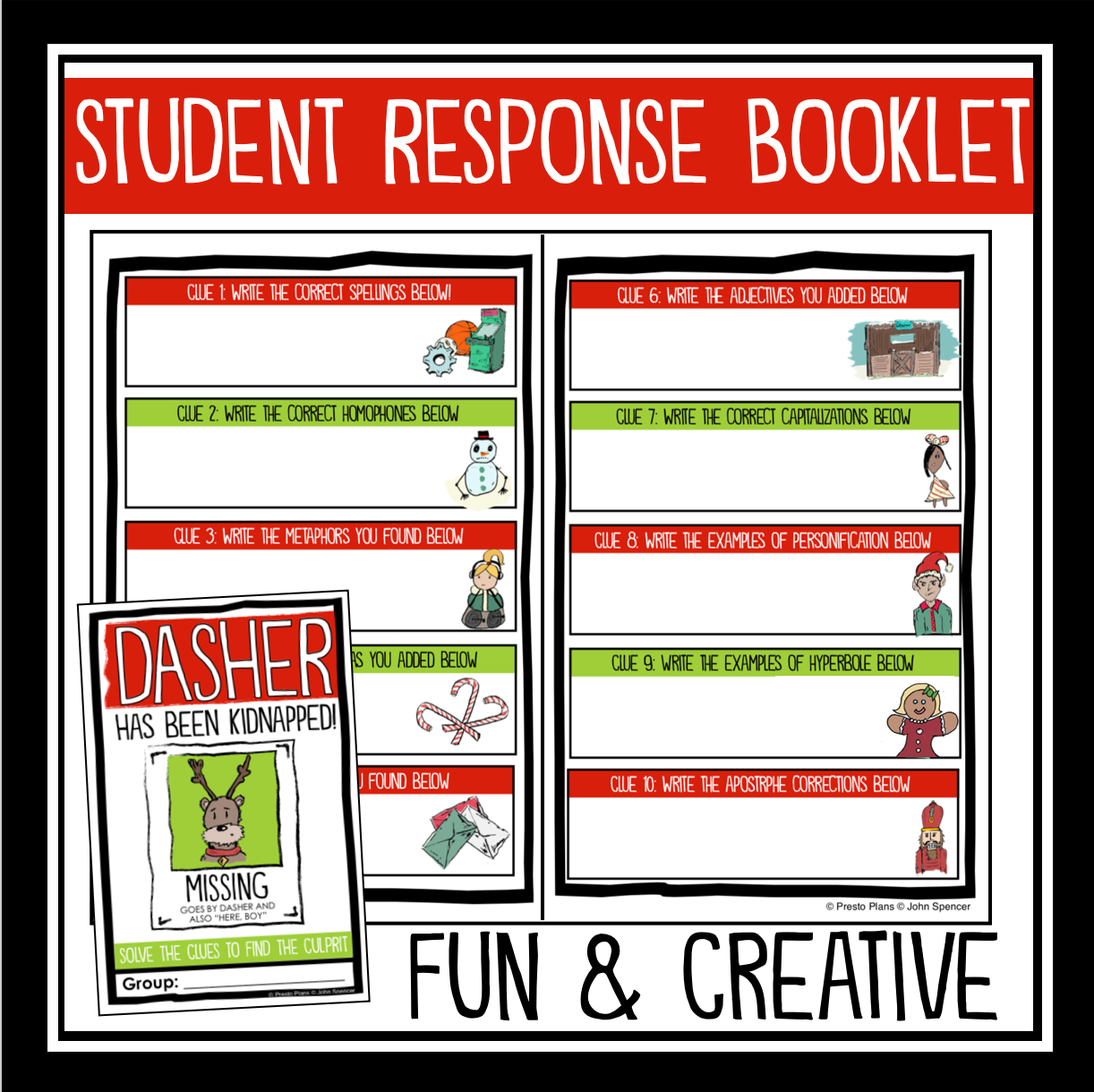 Christmas Mystery Activity Missing Reindeer ELA Skills Holiday Class christmas-mystery-activity-missing-reindeer-ela-skills-holiday-class