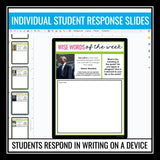 Quote of the Week Bell Ringers - 40 Famous Quotes & Digital Response Assignments