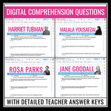 Women’s History Month Digital Reading Comprehension: 5 Articles & Assignments