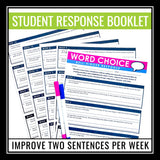 Word Choice Bell Ringers - Improving Vocabulary Weekly Practice Activity Slides