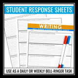Writing Bell Ringers - Word Choice, Transitions, Tone, Sentence Variety, Prompts