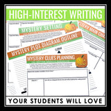 Halloween Writing Assignment - Writing a Mystery Halloween Narrative Activity