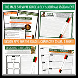 The Maze Runner Activity Bundle - Creative Novel Activities and Assignments