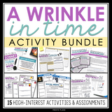 A WRINKLE IN TIME CREATIVE ACTIVITIES AND ASSIGNMENTS BUNDLE