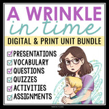 A WRINKLE IN TIME DIGITAL & PRINT UNIT PLAN BUNDLE