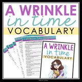 A WRINKLE IN TIME VOCABULARY