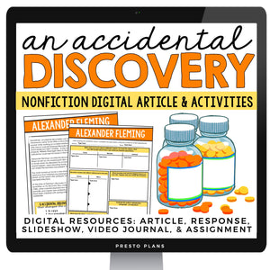 DIGITAL NONFICTION ARTICLE AND ACTIVITIES INFORMATIONAL TEXT: ALEXANDER FLEMING