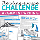 Argument Writing Introduction & Argumentative Essay Escape Room Reading Activity