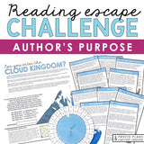 Author's Purpose Introduction Presentation and Escape Room Reading Activity