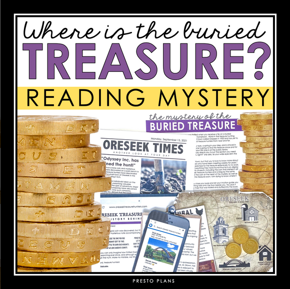 CLOSE READING MYSTERY INFERENCE ACTIVITY: WHERE IS THE TREASURE BURIED?