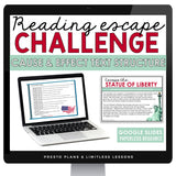 CAUSE AND EFFECT DIGITAL ACTIVITY READING ESCAPE CHALLENGE