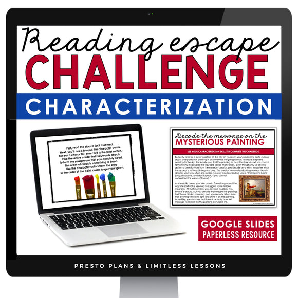 CHARACTERIZATION DIGITAL ACTIVITY READING ESCAPE CHALLENGE