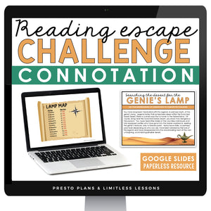 CONNOTATION DIGITAL ACTIVITY READING ESCAPE CHALLENGE