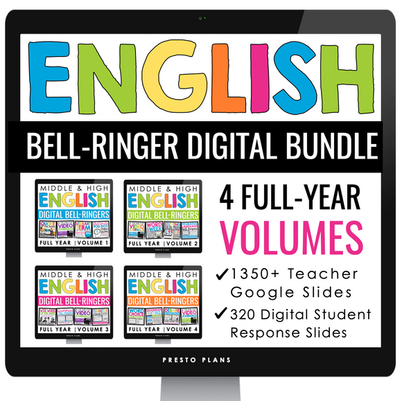 ENGLISH BELL RINGERS DIGITAL BUNDLE FOR GOOGLE SLIDES - ALL VOLUMES
