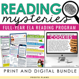 Reading Mysteries Program - Close Reading Inference Activities - Digital & Print