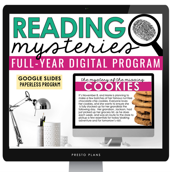 Reading Mysteries Program - Full Year Close Reading ELA Activities - Digital