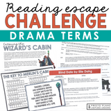 Drama Vocabulary Introduction & Theater Escape Room Script Reading Activity