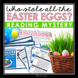 EASTER CLOSE READING INFERENCE MYSTERY: WHO ATE ALL THE EASTER EGGS?