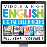 DIGITAL ENGLISH BELL RINGERS FOR GOOGLE SLIDES VOLUME 1