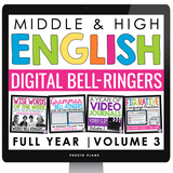 DIGITAL ENGLISH BELL RINGERS FOR GOOGLE SLIDES VOLUME 3