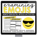 DIGITAL NONFICTION ARTICLE AND ACTIVITIES INFORMATIONAL TEXT: EXAMINING EMOJIS