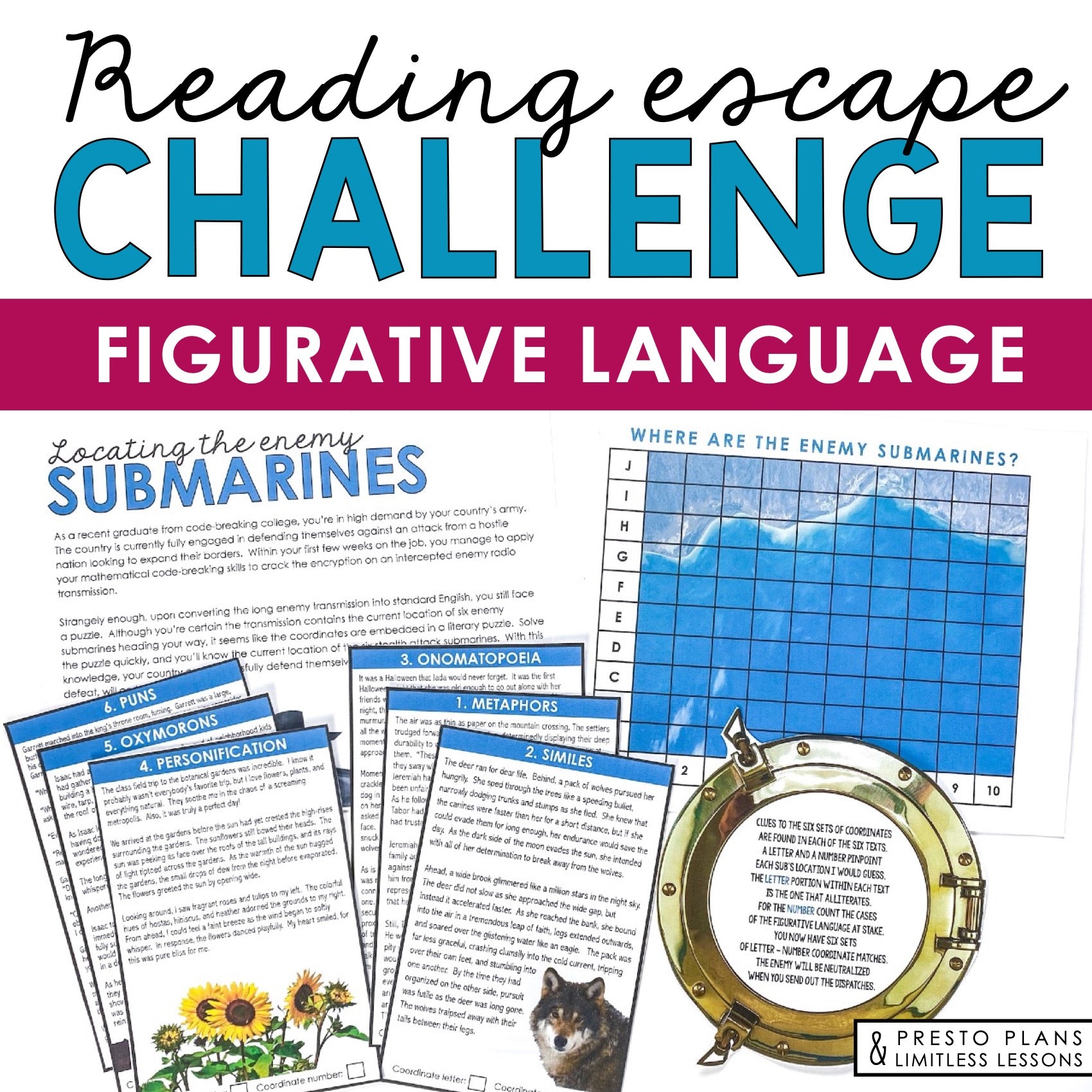 Figurative Language Presentation & Escape Room Close Reading