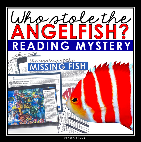 Close Reading Mystery Text Evidence Inference Activity - Who Stole the Fish?