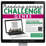 Genres Introduction Presentation & Escape Room Digital Reading Activity