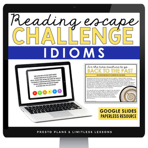 IDIOMS DIGITAL ACTIVITY READING ESCAPE CHALLENGE