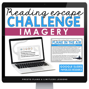 Imagery Introduction & Sensory Details Escape Room Reading Digital Activity