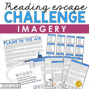 IMAGERY ACTIVITY INTERACTIVE READING CHALLENGE ESCAPE