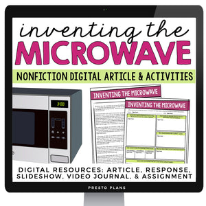 DIGITAL NONFICTION ARTICLE & ACTIVITIES INFORMATIONAL TEXT: MICROWAVE