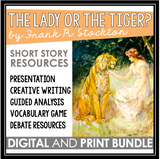 THE LADY OR THE TIGER FRANK STOCKTON SHORT STORY DIGITAL AND PRINT RESOURCES