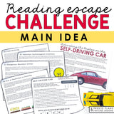 MAIN IDEA ACTIVITY INTERACTIVE READING CHALLENGE ESCAPE