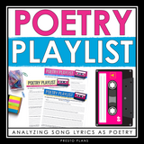 Poetry Song Analysis Assignments - Analyzing Music Song Lyrics as Poetry