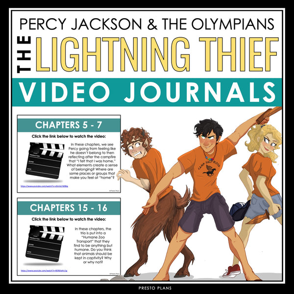 Percy Jackson and the Olympians The Lightning Thief - Video Writing Prompts