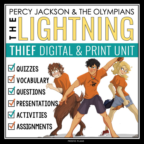 Percy Jackson and the Olympians The Lightning Thief Unit - Digital Print Bundle