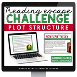 Plot Diagram and Structures Presentation & Digital Escape Room Reading Activity