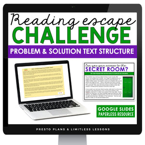 PROBLEM AND SOLUTION DIGITAL ACTIVITY READING ESCAPE CHALLENGE