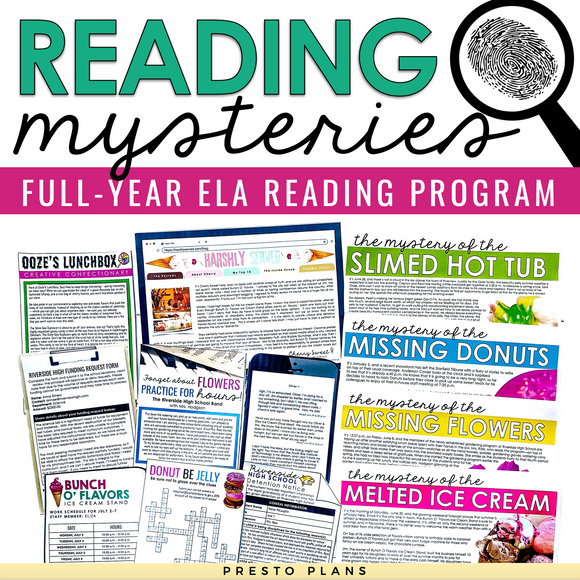 READING MYSTERIES FULL-YEAR ELA PROGRAM | PRINT