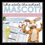 Close Reading Mystery Inference Activity - Who Stole the Bunny Mascot?