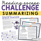 SUMMARIZING ACTIVITY INTERACTIVE READING CHALLENGE ESCAPE