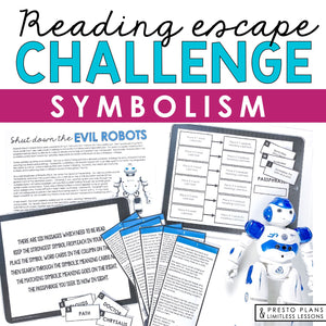 SYMBOLISM ACTIVITY INTERACTIVE READING CHALLENGE ESCAPE