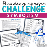 Symbolism Literary Devices Presentation & Escape Room Reading Activity Game